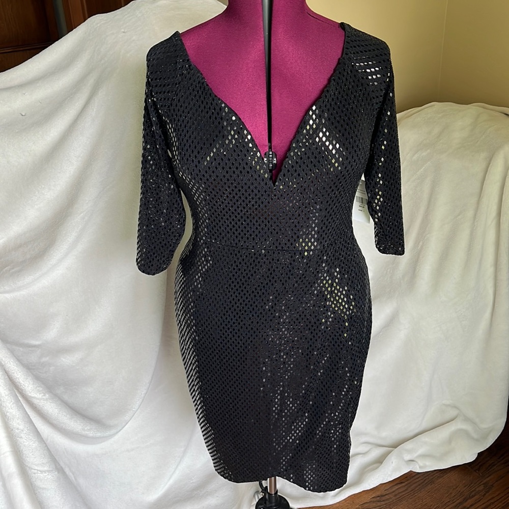Fashion to figure off the shoulder black sequin dress